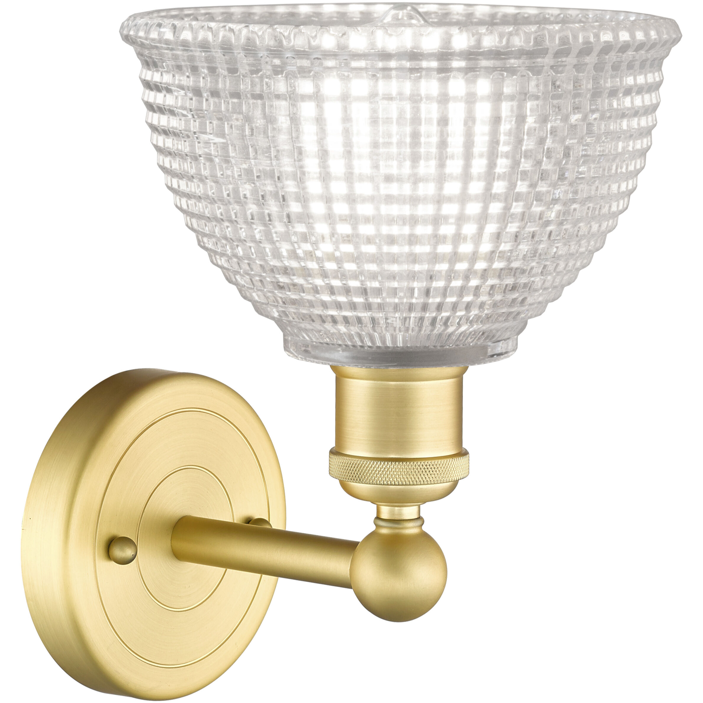 Edison Arietta Armed Sconce Wall Light in Satin Gold