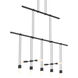 Suspenders LED 36 inch Satin Black Pendant Ceiling Light