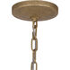 Branch Reality 6 Light 28 inch Textured Ashen Gold Pendant Ceiling Light