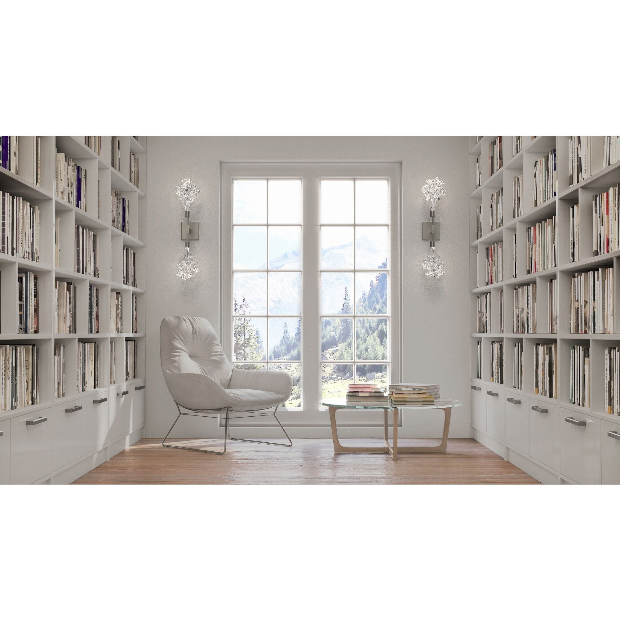 Blossom LED 5.6 inch Flat Bronze Indoor Sconce Wall Light in 2700K LED, Double