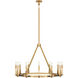 Thomas O'Brien Alpha 12 Light 38.75 inch Hand-Rubbed Antique Brass and Bronze Chandelier Ceiling Light in (None), Grande