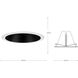6in Recessed Trim PAR38 Black Step Baffle Trim