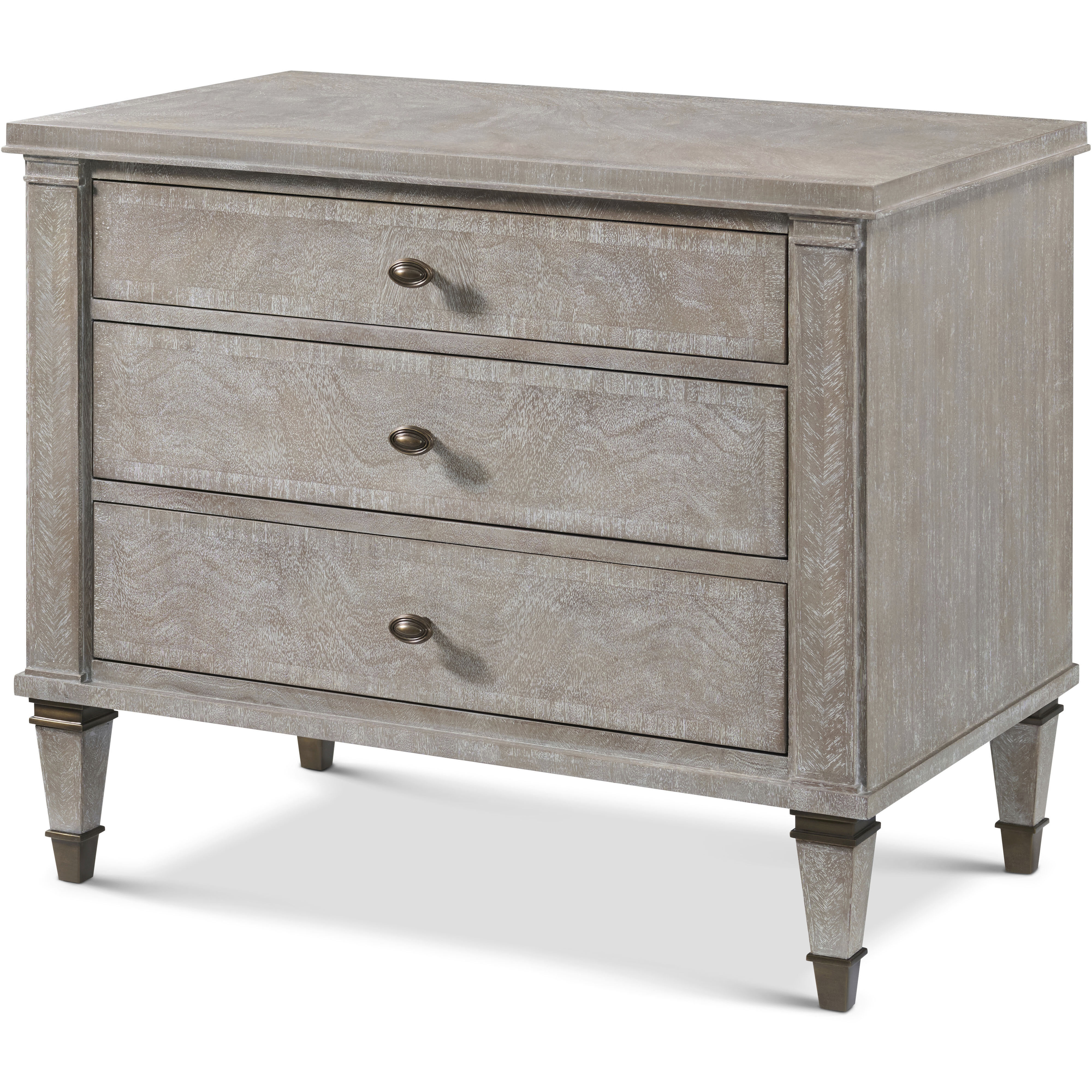 Massie 32 X 26.5 inch Geo Coast Closed Nightstand, Wooden, Marlborough by Alexa Hampton