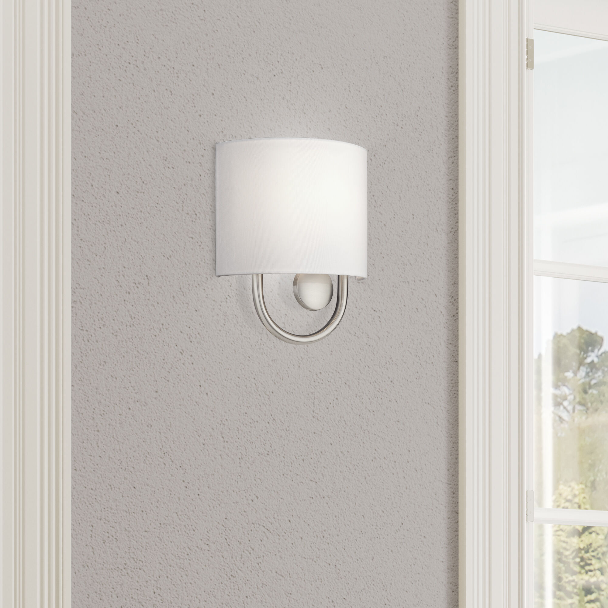 Stratton 1 Light 9 inch Brushed Nickel ADA Wall Sconce Wall Light