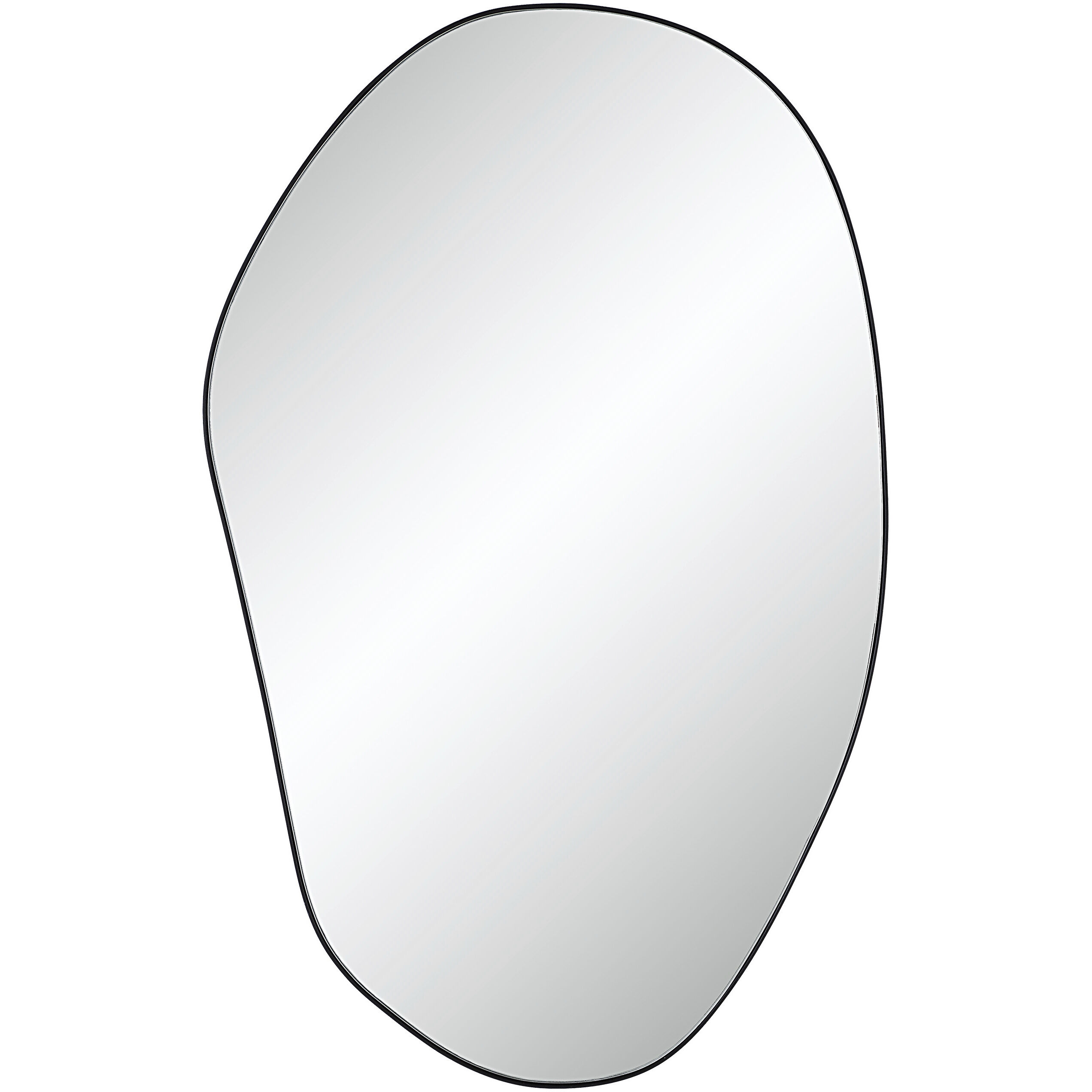 Gela 36 X 23 inch Matte Black Wall Mirror