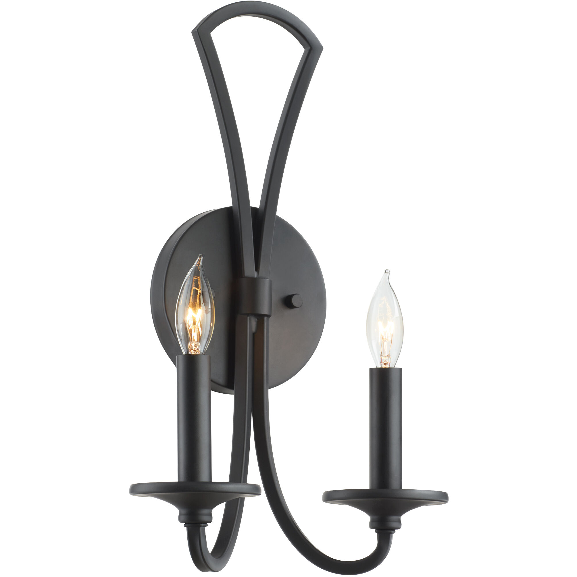 Maryse 2 Light 9 inch Matte Black Wall Sconce Wall Light