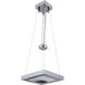 Balance LED 13 inch Chrome Pendant Ceiling Light, Square