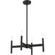 Copenhagen 4 Light 20 inch Black Chandelier Ceiling Light