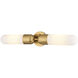Thalia LED 24.75 inch Antique Gold Bathroom Light Wall Light