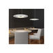 Float LED 24 inch Polished Chrome and Clear Pendant Ceiling Light