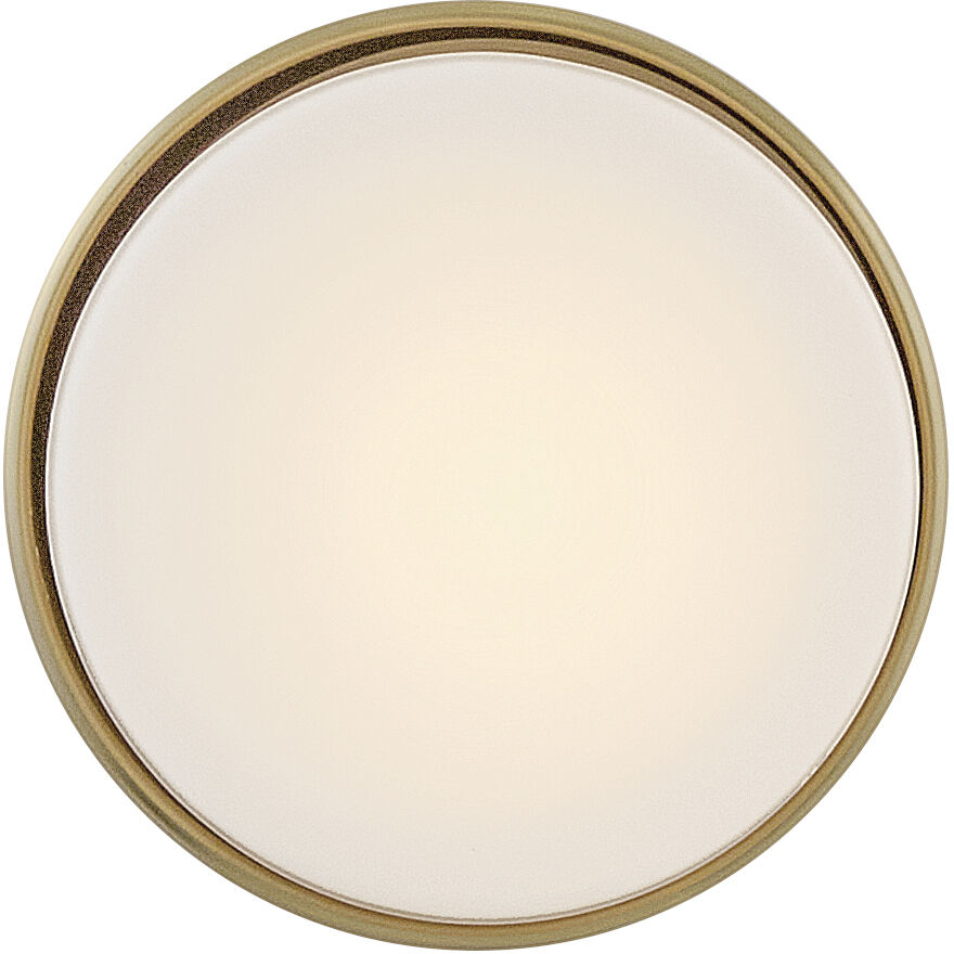 Cedric 1 Light 5.25 inch Lacquered Brass Flush Mount Ceiling Light