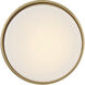 Cedric 1 Light 5.25 inch Lacquered Brass Flush Mount Ceiling Light