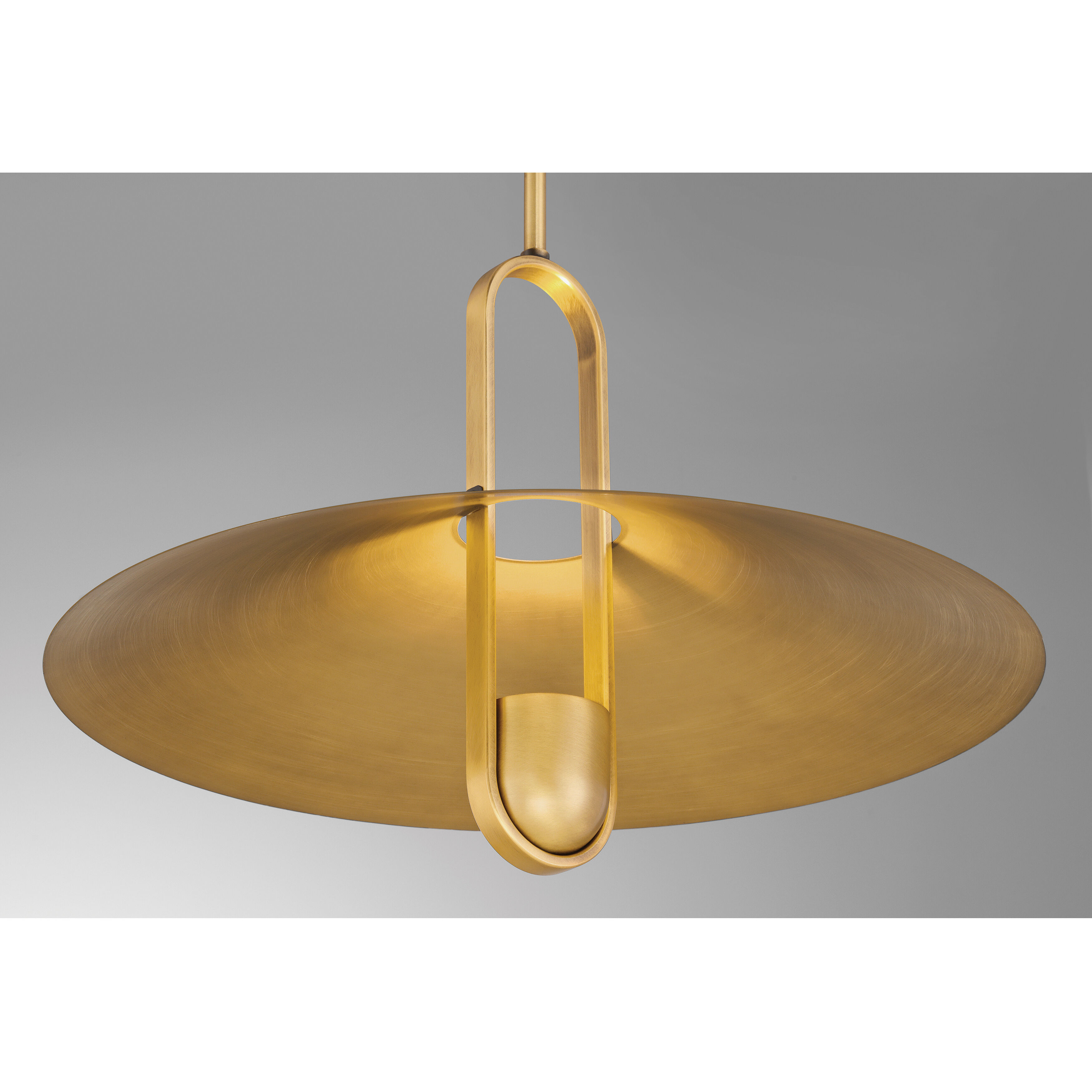 Goldenridge 1 Light 20 inch Legacy Brass and Dark Matte Black Pendant Ceiling Light