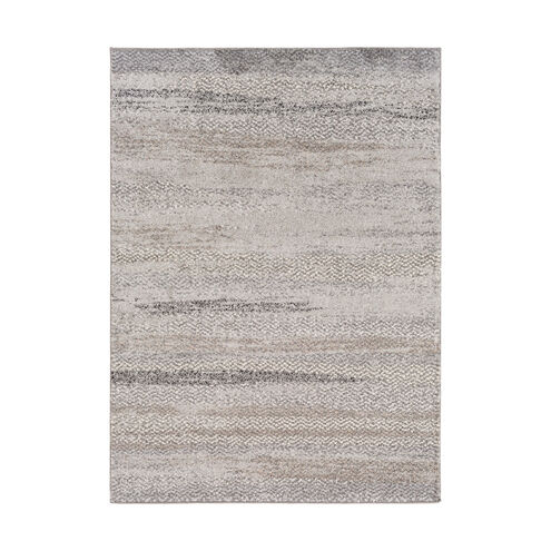 Fowler 87 X 63 inch Light Gray/Ivory/Medium Gray/Black Rugs, Polypropylene