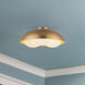 Alora Mood Robyn 3 Light 16 inch Brushed Gold Flush Mount Ceiling Light