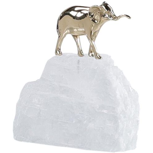 Brass Elephant 6 X 6 inch Sculpture