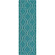 Seabrook 36 X 24 inch Teal, Khaki Rug