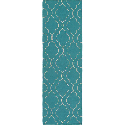 Seabrook 36 X 24 inch Teal, Khaki Rug