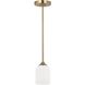 Emile 1 Light 4 inch Satin Bronze Pendant Ceiling Light