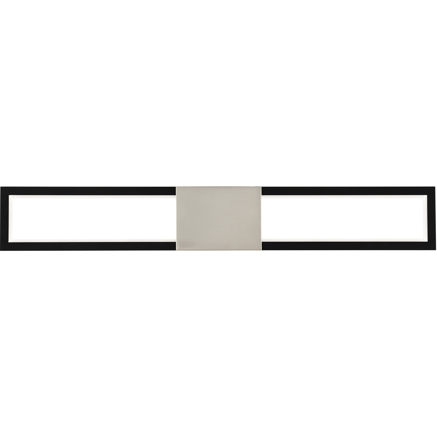 Peekaboo LED 32 inch Black Brushed Nickel Bath Vanity & Wall Light, dweLED
