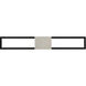Peekaboo LED 32 inch Black Brushed Nickel Bath Vanity & Wall Light, dweLED