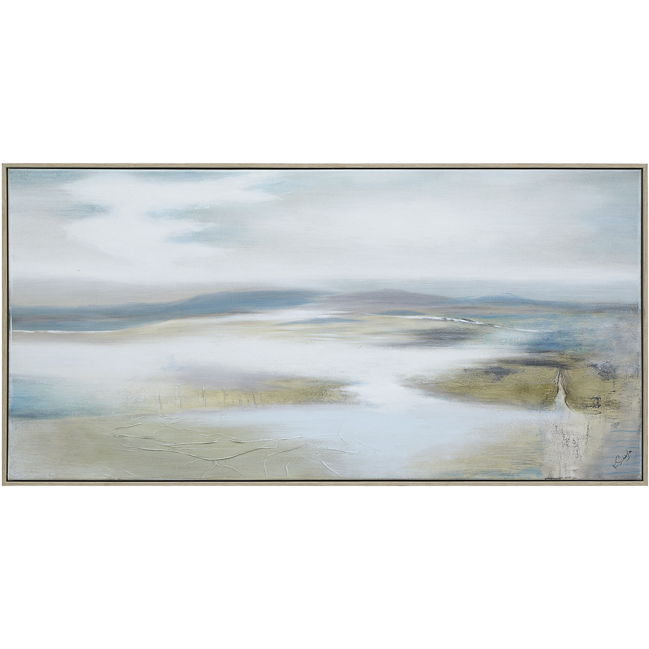 Marbleau Multicolor and Cream Canvas Art