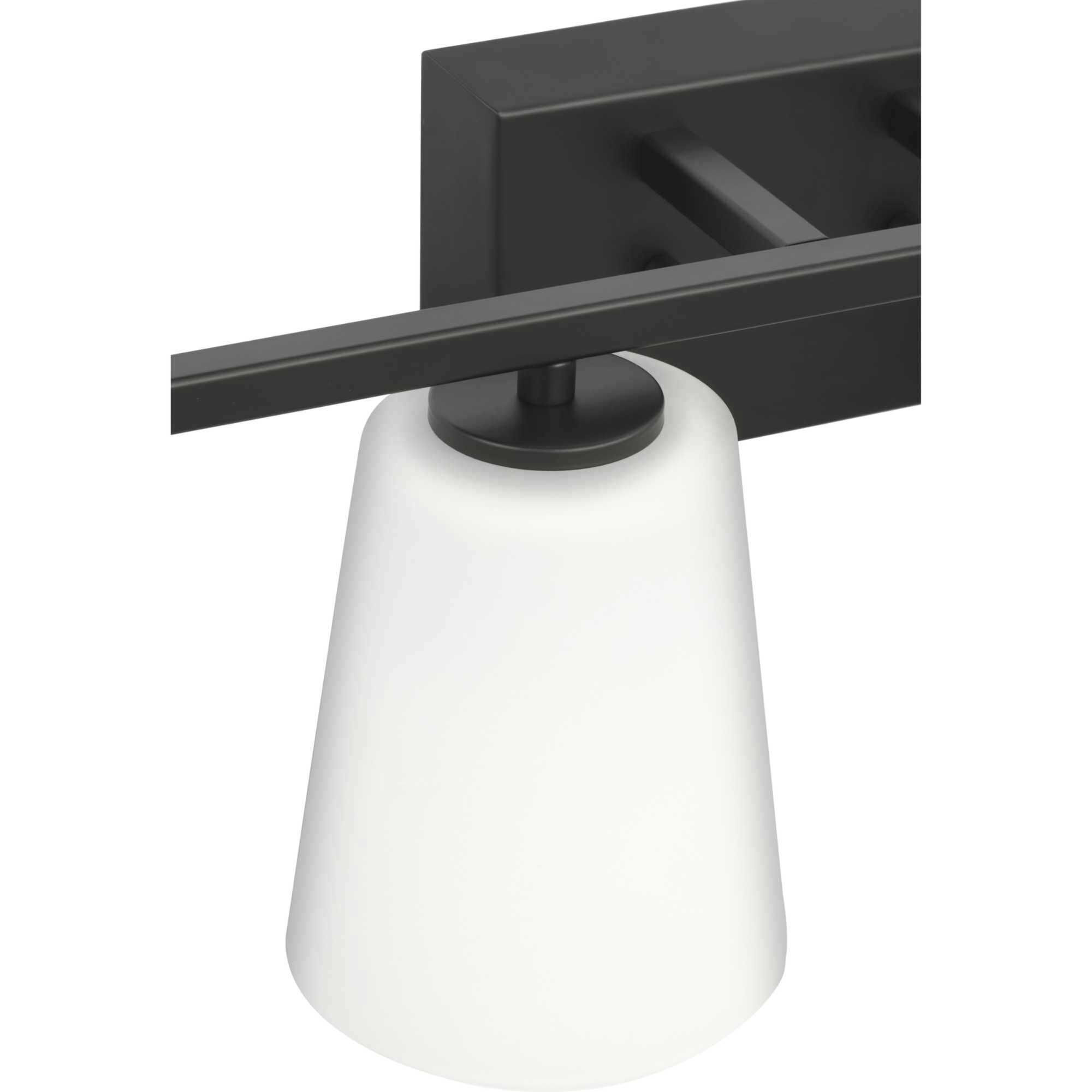 Vertex 4 Light 29 inch Matte Black Bath Light Wall Light