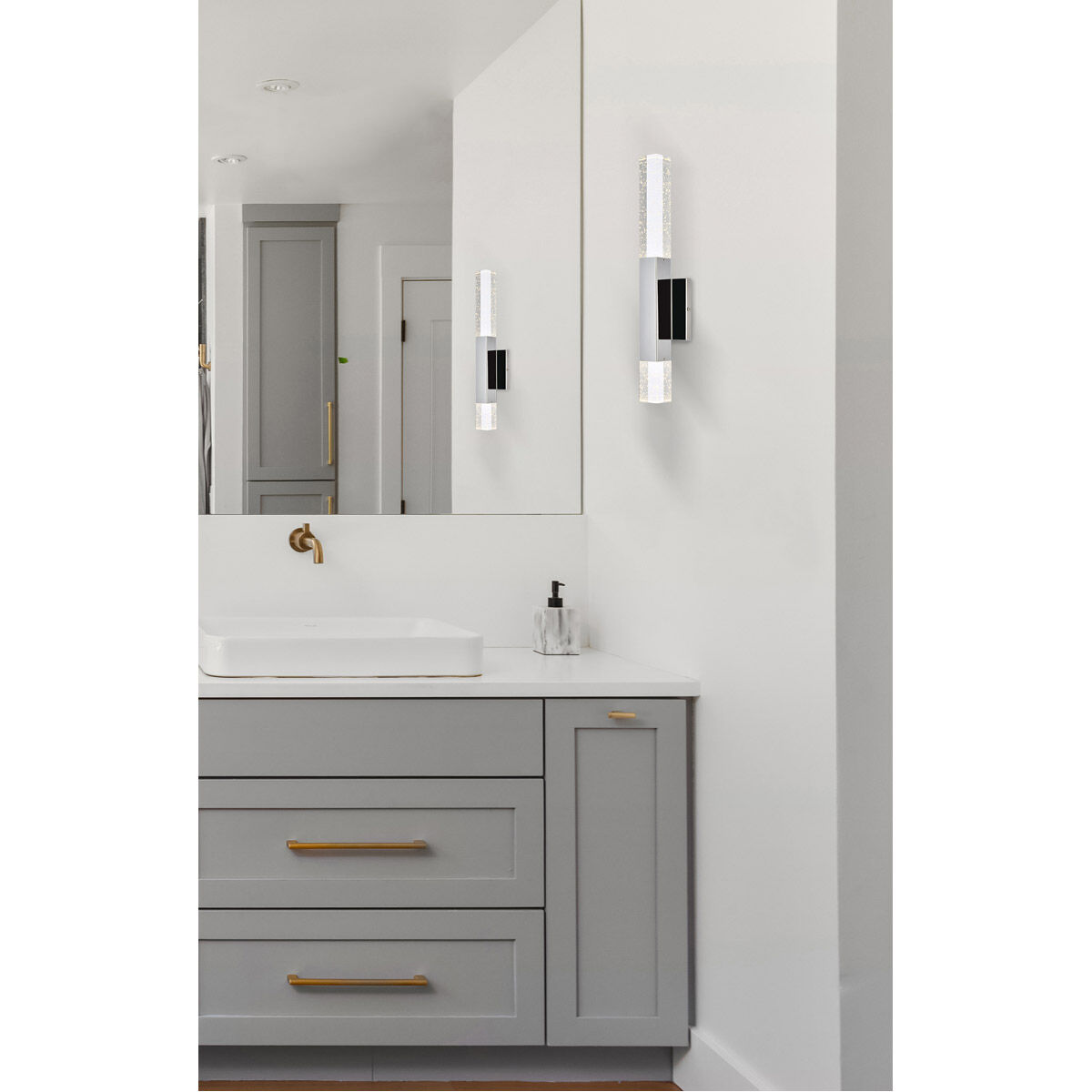 Ruelle 2 Light 19 inch Chrome Wall Sconce Wall Light