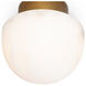 Parker LED 7.75 inch Natural Brass Flush Mount Ceiling Light