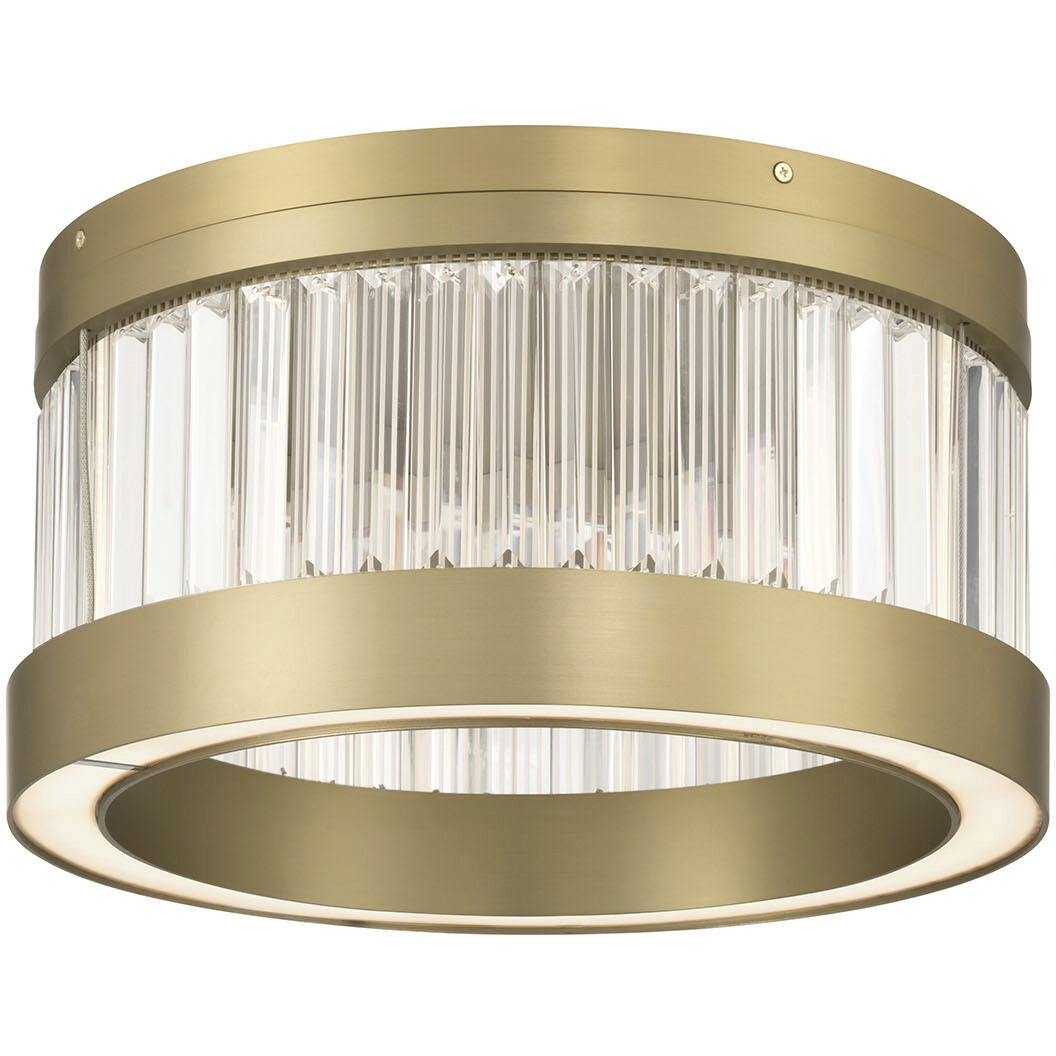 Empra LED 15.75 inch Gold Flush Mount Ceiling Light