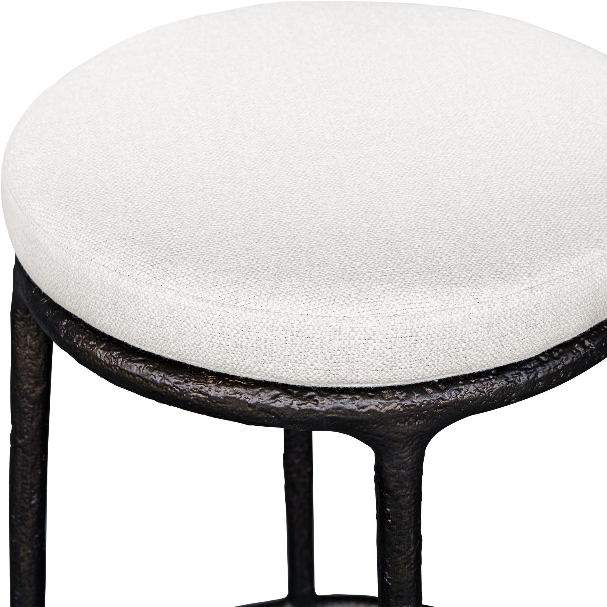 Thayer 26 inch Java and Oyster White Outdoor Counter Stool