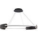 Ilios 4 Light 39 inch Black Pendant Ceiling Light