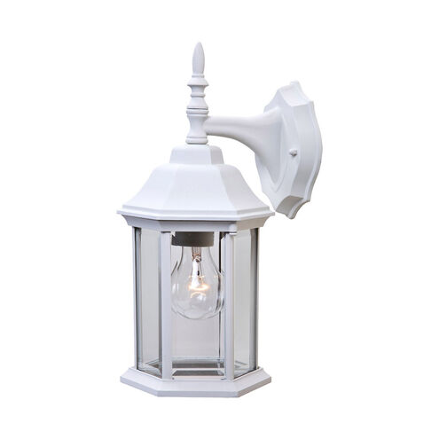 Craftsman 2 1 Light 13 inch Textured White Exterior Wall Mount