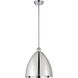 Ballston Dome LED 12 inch Polished Chrome Pendant Ceiling Light