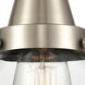 Franklin Restoration Caden LED 8 inch Brushed Satin Nickel Flush Mount Ceiling Light in Clear Glass