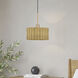 Weavington 1 Light 12 inch Antique Gold Leaf Pendant Ceiling Light
