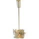 Brutus 6 Light 63 inch Modern Brass Pendant Ceiling Light, Large