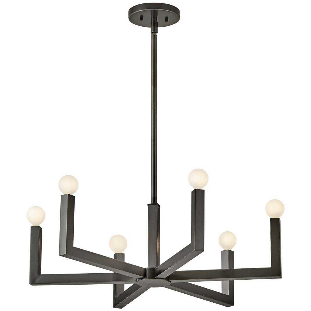 Ezra 6 Light 27 inch Black Oxide Indoor Chandelier Ceiling Light
