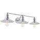 Etude 3 Light 33 inch Chrome Wall Sconce Wall Light