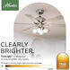 Fonthill 52 inch Brushed Nickel with Light Gray Oak Blades Ceiling Fan