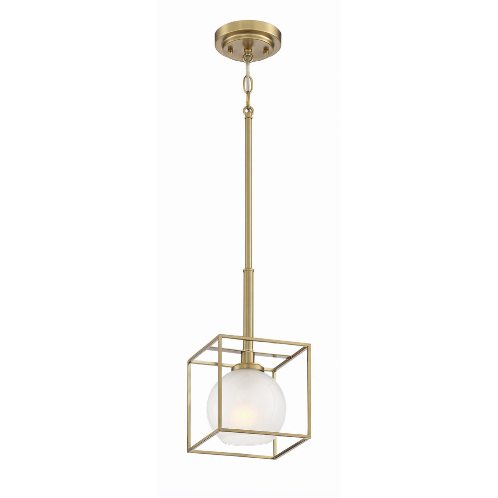 Cowen 1 Light 7 inch Brushed Gold Mini Pendant Ceiling Light