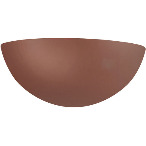 Ambiance 1 Light 10.5 inch Canyon Clay Wall Sconce Wall Light in Incandescent