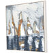 Out of the Mist Blue and Orange and White Framed Art