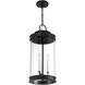 Englewood 3 Light 10.5 inch Black Outdoor Hanging Lantern