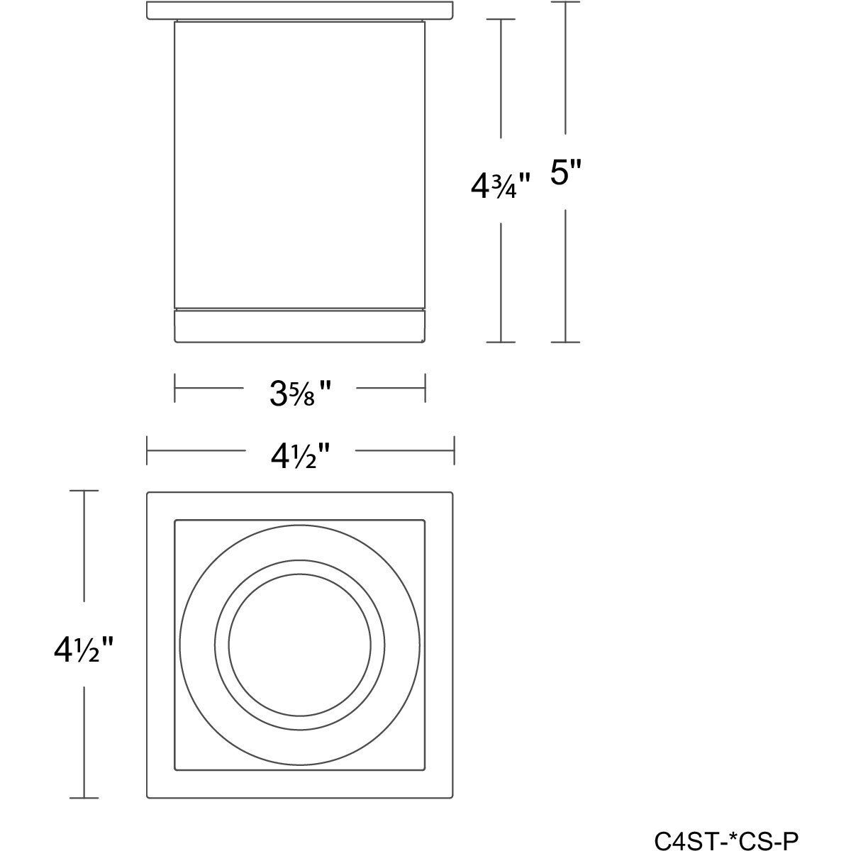 Zoron LED 3.63 inch Arc Black Outdoor Ceiling Lighting