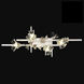 Azu 4 Light 37 inch White Bath Vanity Light Wall Light