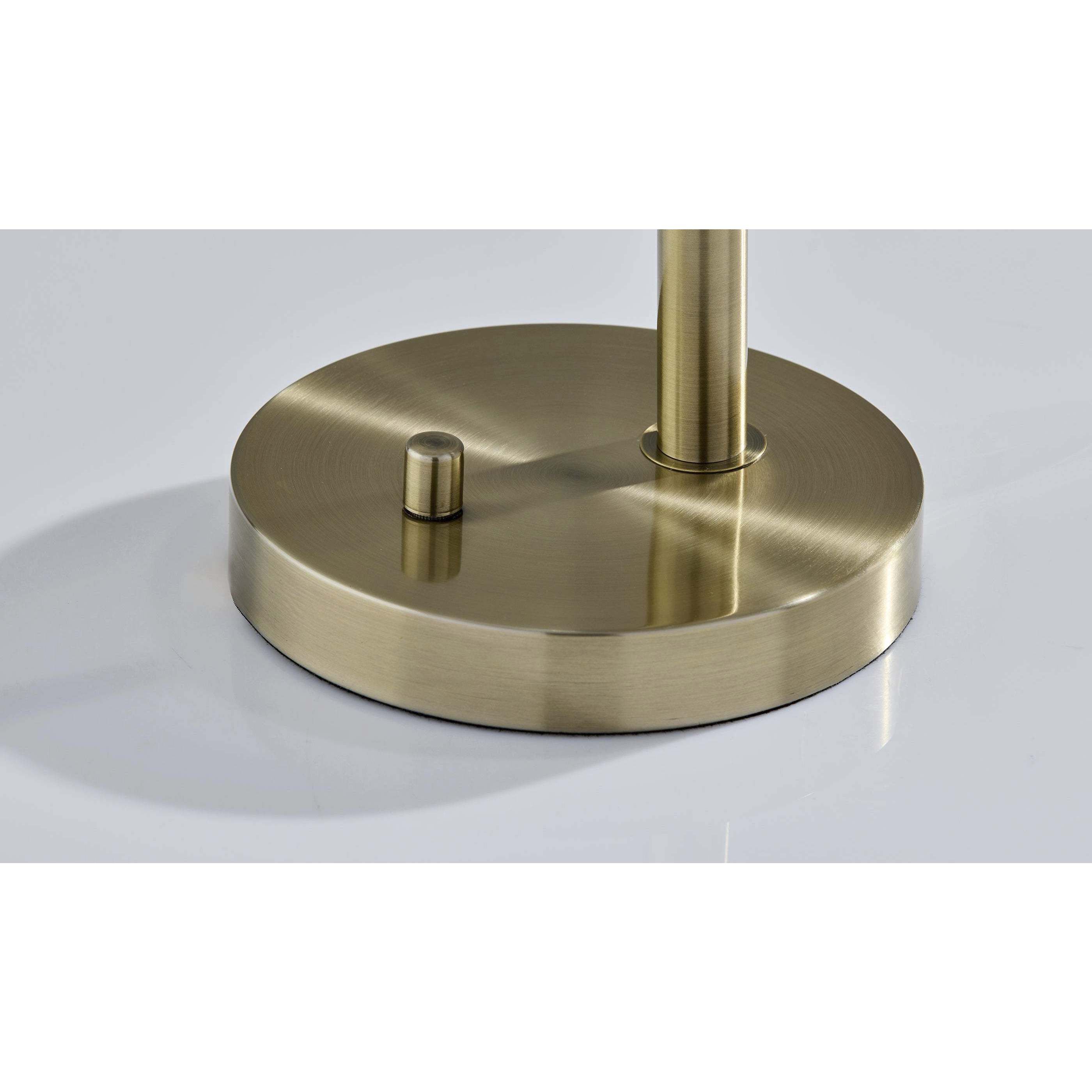 Swirl 21.63 inch 40.00 watt Antique Brass Desk Lamp Portable Light