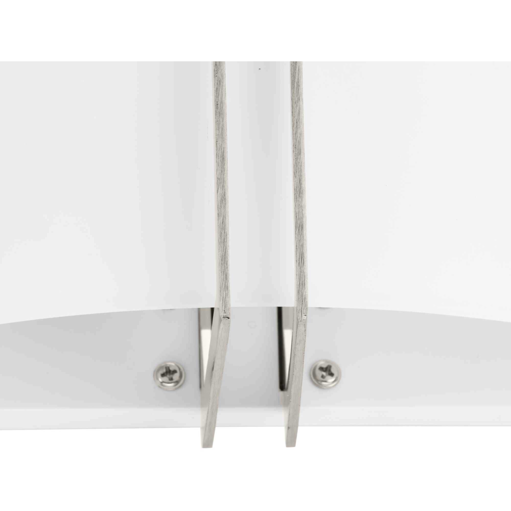 Modern Glass Sconce 2 Light 4 inch Brushed Nickel ADA Wall Sconce Wall Light