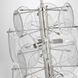 AERIN Loire 6 Light 20 inch Polished Nickel Barrel Chandelier Ceiling Light, Medium