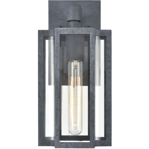 Bianca 1 Light 13 inch Aged Zinc Outdoor Wall Sconce